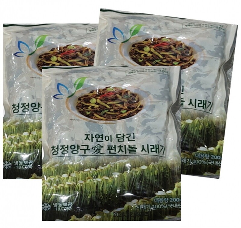 강원더몰,(라이브특가)청정양구애 펀치볼 시래기 (냉동, 200gX17봉)